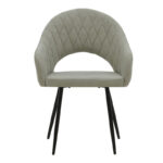 Πολυθρόνα Macie pakoworld ύφασμα antique γκρι-μαύρο 58x50x85εκ - Image 4