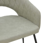 Πολυθρόνα Macie pakoworld ύφασμα antique γκρι-μαύρο 58x50x85εκ - Image 6