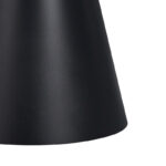 Βοηθητικό τραπέζι Fabrin Inart μαύρο μαρμάρου sintered stone-μαύρο μέταλλο Φ50x46εκ - Image 4