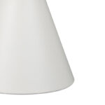 Τραπέζι σαλονιού Coozlin Inart sintered stone σε απόχρωση λευκό μαρμάρου με λευκό μέταλλο Φ70x40εκ - Image 3