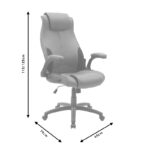 Καρέκλα γραφείου διευθυντή Bear pakoworld pu ταμπά antique-μαύρο - Image 8