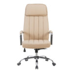 Καρέκλα γραφείου διευθυντή Morales pakoworld pu cappuccino 60x70x118-124εκ - Image 5