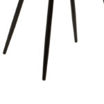 Καρέκλα Giselle pakoworld βελούδο γκρι-μαύρο πόδι - Image 7