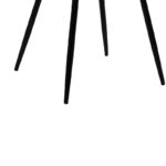 Καρέκλα Giselle pakoworld βελούδο μαύρο-πόδι μαύρο - Image 8