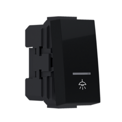 ^MODYS ΜΠΟΥΤΟΝ ΜΕ ΕΝΔΕΙΞΗ & ΣΥΜΒΟΛΟ ΛΥΧΝΙΑ ΜΑΥΡΟ ΜΑΤ 1 ΣΤ. 1P 10A 250VAC IP20