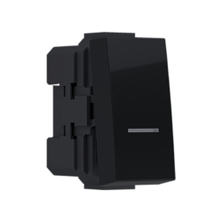 ^MODYS ΜΠΟΥΤΟΝ ΑΠΛΟ ΜΑΥΡΟ ΜΑΤ 1 ΣΤ. 1P 10A 250VAC IP20