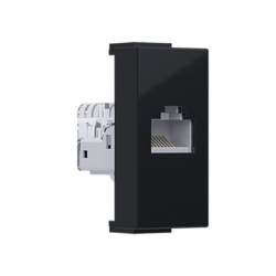 ^ MODYS ΠΡΙΖΑ ΔΙΚΤΥΟΥ ΜΑΥΡΗ ΜΑΤ 1 ΣΤ. RJ45 CAT.5E ΧΩΡΙΣ ΘΩΡΑΚΙΣΗ IP20