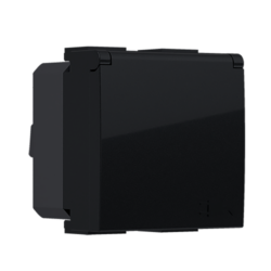 ^ MODYS ΠΡΙΖΑ ΣΟΥΚΟ ΚΑΠΑΚΙ ΜΑΥΡΗ ΜΑΤ  2 ΣΤ. 2P+E 16A 250VAC IP20