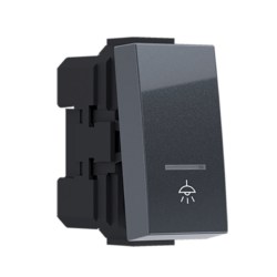 ^MODYS ΜΠΟΥΤΟΝ ΜΕ ΕΝΔΕΙΞΗ & ΣΥΜΒΟΛΟ ΛΥΧΝΙΑ ΑΝΘΡΑΚΙ 1 ΣΤ. 1P 10A 250VAC IP20