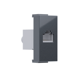 ^ MODYS ΠΡΙΖΑ ΔΙΚΤΥΟΥ ΑΝΘΡΑΚΙ 1 ΣΤ. RJ45 CAT.6 ΜΕ ΘΩΡΑΚΙΣΗ IP20