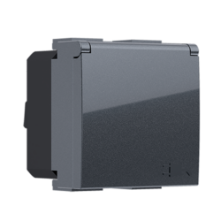 ^ MODYS ΠΡΙΖΑ ΣΟΥΚΟ ΚΑΠΑΚΙ ΑΣΦΑΛΕΙΑΣ ΑΝΘΡΑΚΙ 2 ΣΤ. 2P+E 16A 250VAC IP20