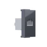 ^ MODYS ΠΡΙΖΑ ΔΙΚΤΥΟΥ ΑΝΘΡΑΚΙ  1 ΣΤ. RJ45 CAT.6A ΜΕ ΘΩΡΑΚΙΣΗ IP20