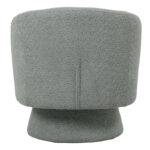 Πολυθρόνα περιστρεφόμενη Kreslo pakoworld μπουκλέ ύφασμα σε φυστικί απόχρωση 78x81x77εκ - Image 4