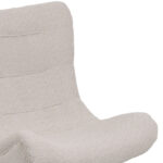 Πολυθρόνα-μπερζέρα Silla pakoworld μπουκλέ ύφασμα σε μπεζ απόχρωση 97x80x100εκ - Image 3