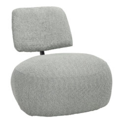 Πολυθρόνα Stonie pakoworld μπουκλέ ύφασμα σε φυστικί απόχρωση 67x73x67εκ