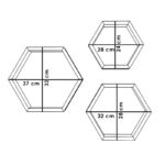 Ραφιέρα τοίχου Valis pakoworld τριών τεμαχίων χρώμα καρυδί 37x9x32εκ - Image 4