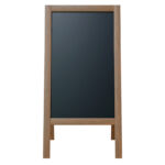 Stand μενού Felex pakoworld καρυδί-μαύρο 50x25x100εκ - Image 2