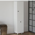 Ντουλάπα-στήλη μπάνιου Gingo pakoworld μελαμίνης λευκό 33x35x159εκ - Image 2