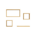 Ραφιέρα Babine pakoworld μελαμίνη σε oak απόχρωση 84x15x44εκ - Image 3