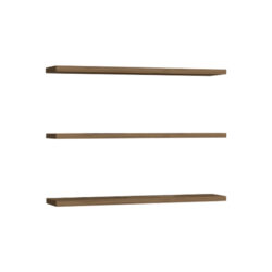 Ραφιέρα τοίχου Edna pakoworld μελαμίνη σε καρυδί απόχρωση 60x14.5x1.8εκ