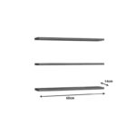 Ραφιέρα τοίχου Edna pakoworld μελαμίνη σε λευκή απόχρωση 60x14.5x1.8εκ - Image 2