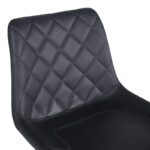 Σκαμπό μπαρ Libra pakoworld pu-μέταλλο σε μαύρη απόχρωση 49x55x115εκ - Image 5