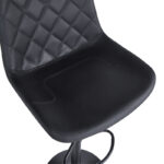 Σκαμπό μπαρ Libra pakoworld pu-μέταλλο σε μαύρη απόχρωση 49x55x115εκ - Image 6