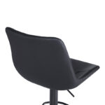 Σκαμπό μπαρ Libra pakoworld pu-μέταλλο σε μαύρη απόχρωση 49x55x115εκ - Image 7