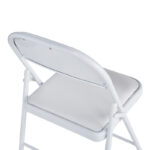 Καρέκλα Niro pakoworld πτυσσόμενη pu-μέταλλο σε λευκή απόχρωση 46x46x79εκ - Image 7