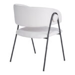 Πολυθρόνα Rachele I pakoworld μπεζ ύφασμα-πόδι μαύρο μέταλλο 52x65x79εκ - Image 2