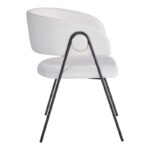 Πολυθρόνα Rachele I pakoworld μπεζ ύφασμα-πόδι μαύρο μέταλλο 52x65x79εκ - Image 3