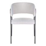 Πολυθρόνα Rachele I pakoworld μπεζ ύφασμα-πόδι μαύρο μέταλλο 52x65x79εκ - Image 4