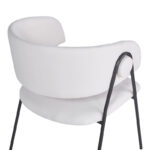 Πολυθρόνα Rachele I pakoworld μπεζ ύφασμα-πόδι μαύρο μέταλλο 52x65x79εκ - Image 7