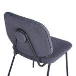 Καρέκλα Pietro I pakoworld ανθρακί ύφασμα-πόδι μαύρο μέταλλο 45x55x82.5εκ - Image 7