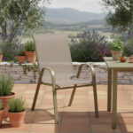 Πολυθρόνα Calan pakoworld μέταλλο σε σαμπανιζέ απόχρωση 54x74x91εκ - Image 3