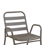 Τραπεζαρία Sussie-Ensure pakoworld 5τεμ μέταλλο-γυαλί σε σαμπανιζέ απόχρωση 140x80x70εκ - Image 3