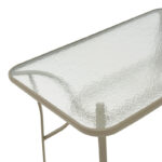 Τραπεζαρία Tade-Ensure pakoworld 5τεμ μέταλλο-γυαλί σε σαμπανιζέ απόχρωση 140x80x70εκ - Image 7