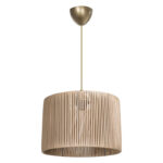 Φωτιστικό οροφής μονόφωτο PWL-1118 pakoworld Ε27 φυσικό Φ30x24εκ