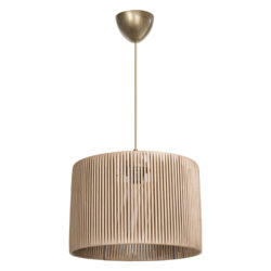 Φωτιστικό οροφής μονόφωτο PWL-1118 pakoworld Ε27 φυσικό Φ30x24εκ