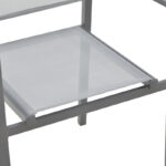 Πολυθρόνα Confidence pakoworld ανθρακί μέταλλο και γκρι textilene 54x54x86εκ - Image 8