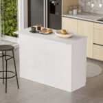 Τραπέζι-πάγκος κουζίνας Kogile pakoworld σε λευκή απόχρωση 120x60x88.2εκ - Image 3
