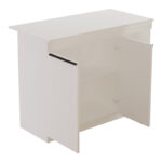 Τραπέζι-πάγκος κουζίνας Kogile pakoworld σε λευκή απόχρωση 120x60x88.2εκ - Image 4