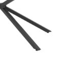 Τραπέζι Lerdion pakoworld γκρι mdf-μαύρο μέταλλο 180x90x75εκ - Image 7