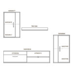 Σύνθετο σαλονιού Zafira pakoworld sonoma-λευκό 190x35x190εκ - Image 4