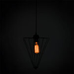 Φωτιστικό οροφής μονόφωτο Saway pakoworld E27 μαύρο 30x30x80εκ - Image 2