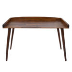 Γραφείο εργασίας Brady pakoworld φυσικό ξύλο πεύκου καρυδί 119x59x75εκ - Image 2