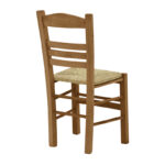 Καρέκλα καφενείου με ψάθα Ronson-Charchie pakoworld καρυδί ξύλο 42x40x89εκ - Image 2