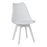 Τραπεζαρία με Καρέκλες Gaston λευκό και Τραπέζι Natali λευκό 80x80x76εκ Σετ 5τεμ - Image 2