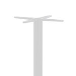 Βάση τραπεζιού bar Closet pakoworld μεταλλική λευκή-μαύρη Φ40x108εκ - Image 2