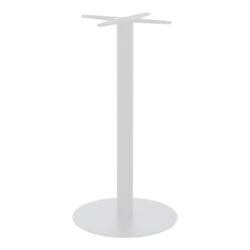 Βάση τραπεζιού bar Closet pakoworld μεταλλική λευκή-μαύρη Φ40x108εκ